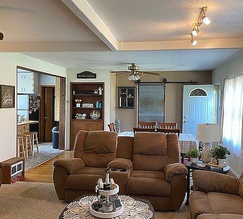 Open floor plan living area.