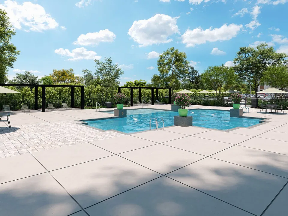 MainLine Apartment Homes - Pool View Rendering