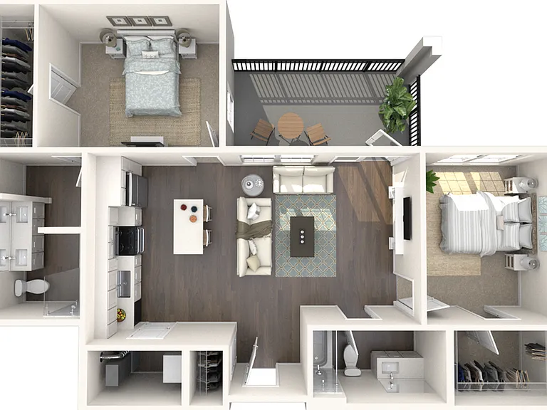 B3.0 | Two beds, Two baths B3.0 | Two beds, Two baths