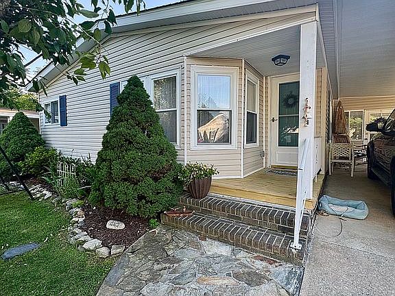 Front door into living room 