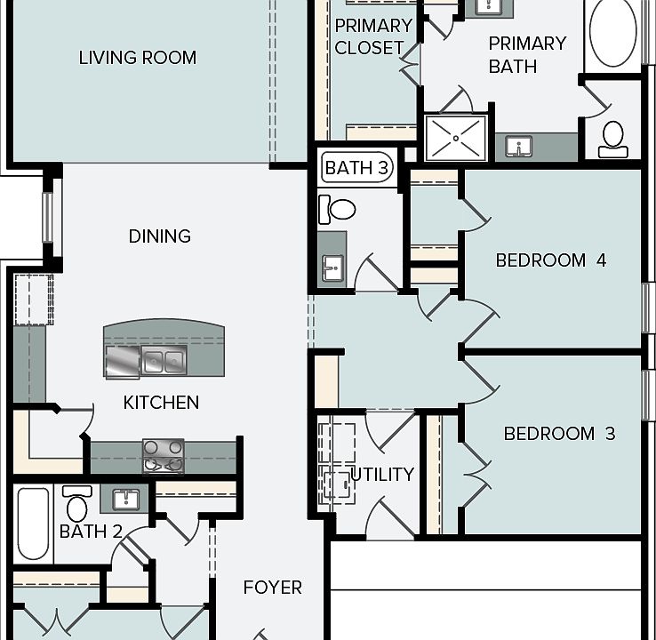 Plan 1933 Plan, Oaks at San Gabriel, TX 78628 Zillow