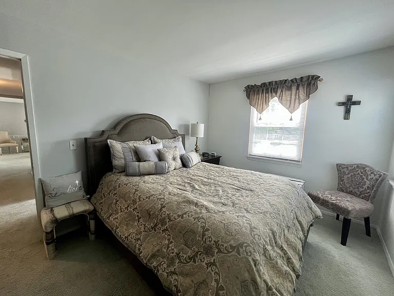 Spacious primary bedroom