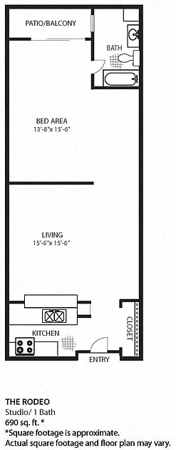 Floor plan The Rodeo Premium