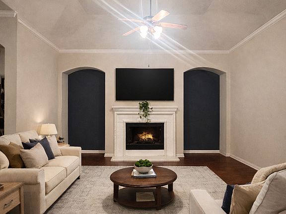 Open Concept Living Room in Rockwall Rental Home