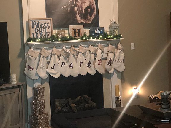 Living room fireplace