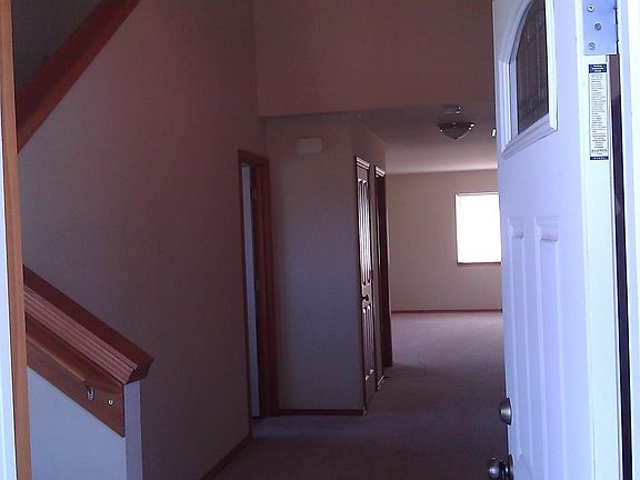 Looking into the front door