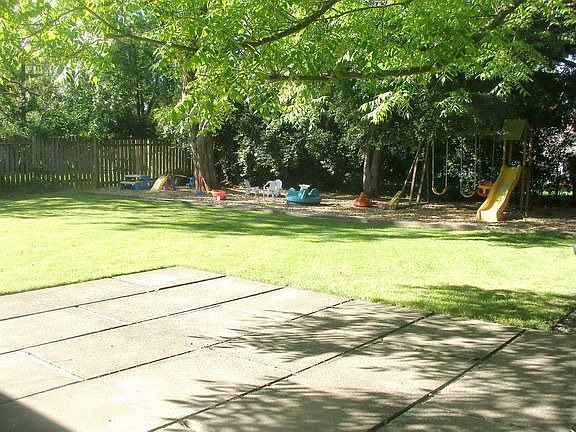 HUGE fully fenced backyard