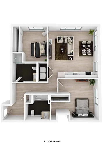 Floor plan 2 bedroom A