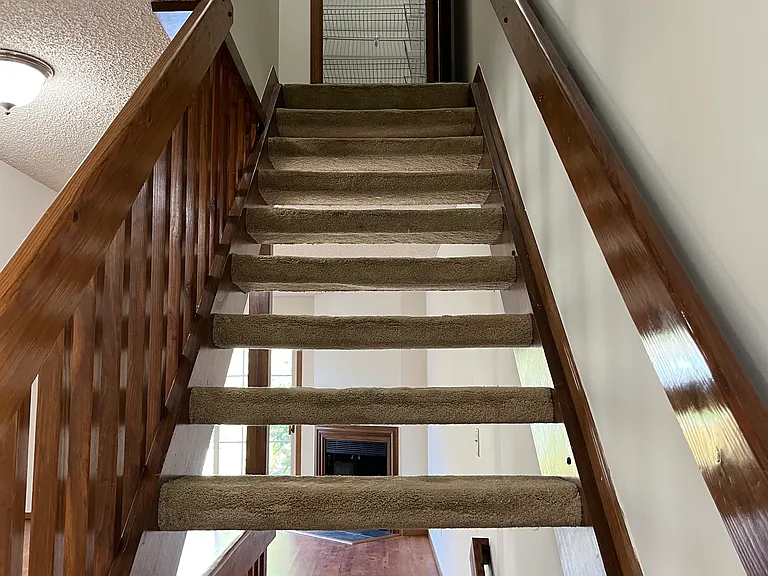 linen closet at to of stairs