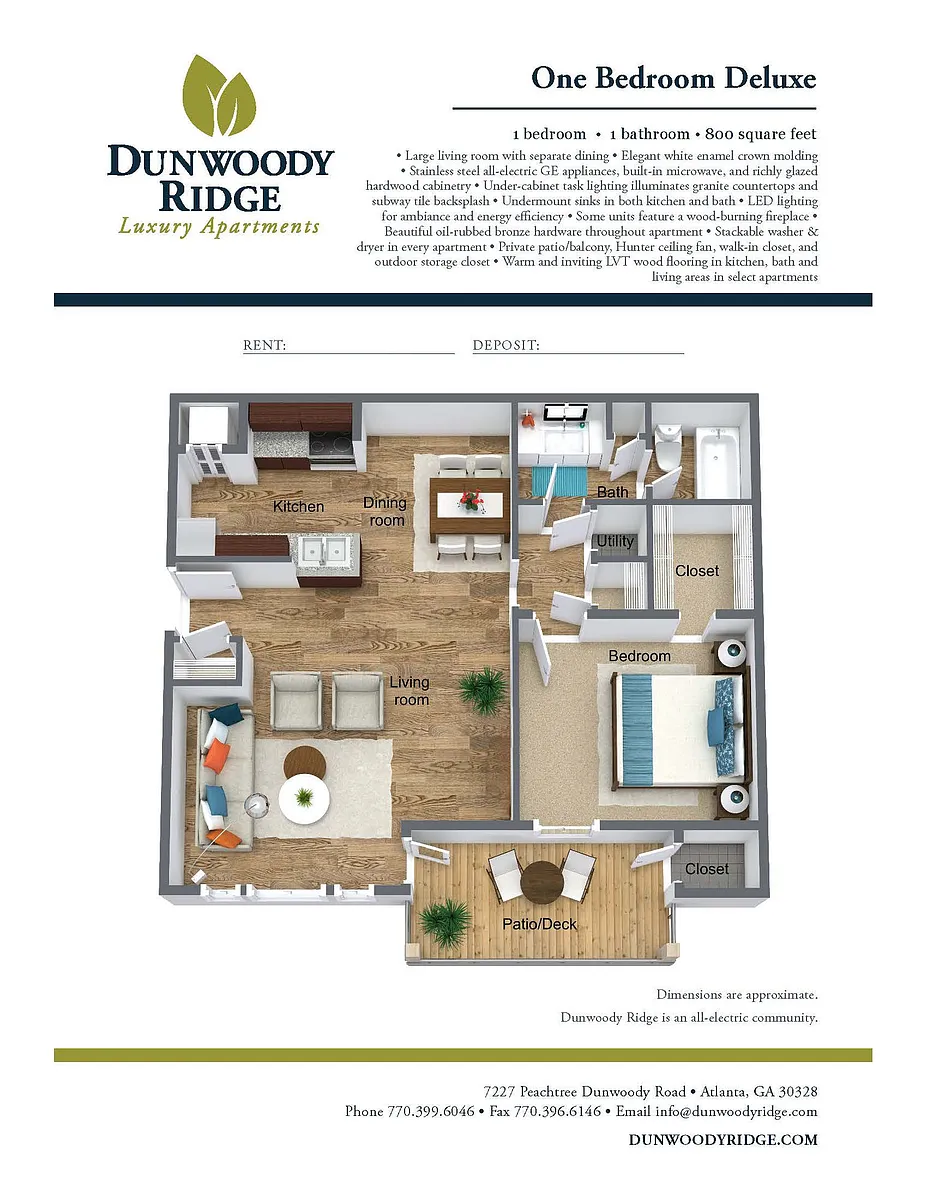 Floor plan A1 Deluxe