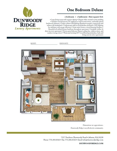 Floor plan A1 Deluxe