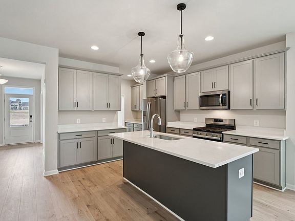 The kitchen of a Rockwell single family home at Hiatt Pointe at Snowden Bridge.