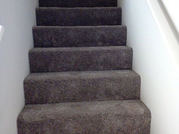 New carpet on stairs