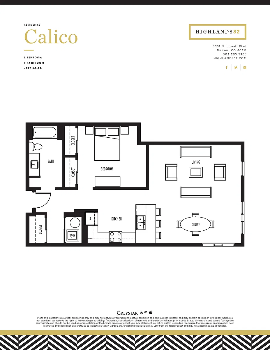 Floor plan Calico