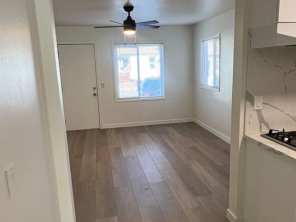 Hallway between kitchen and living room