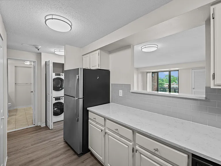 Kitchen with White Appliances