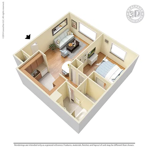Floor plan 1BR - 30% Gross Income