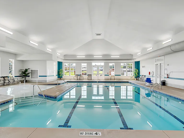 Indoor heated pool heated year-round