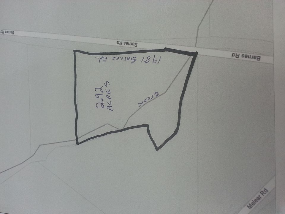 Outline of lot