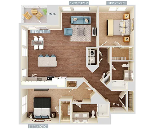 Floor plan B6U_1305