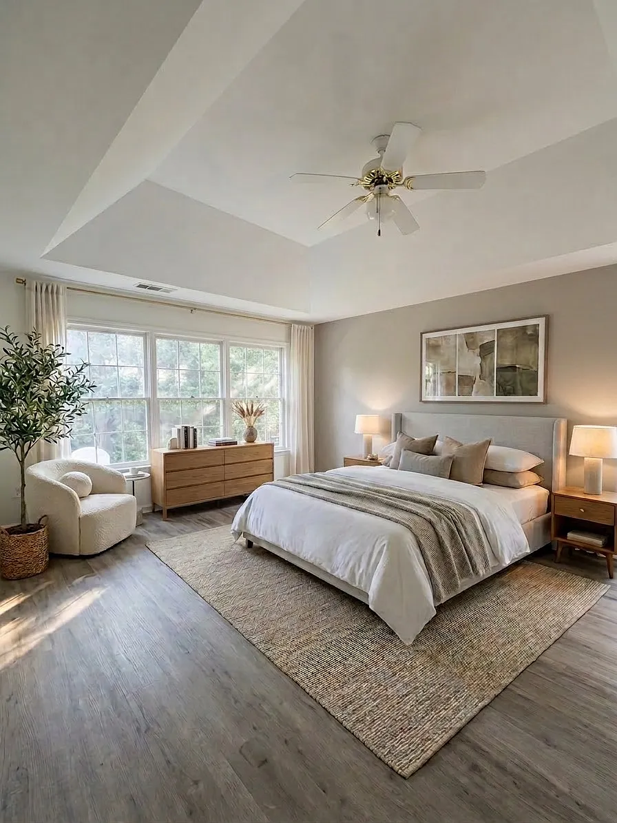 Master Bedroom Staged - 1423 Grovehurst Dr