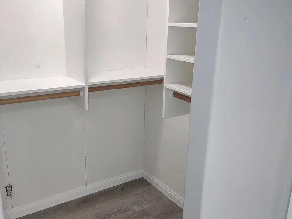 Large closet with the master bedroom