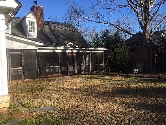 Rear yard and porch