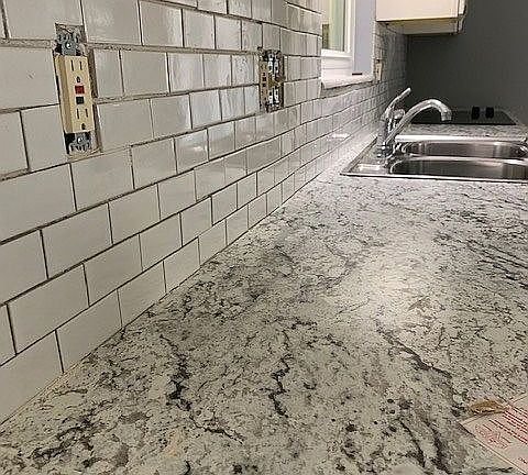 New tile and counter top