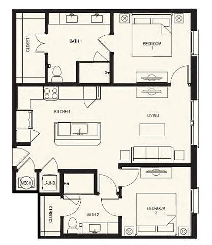 Floor plan B2