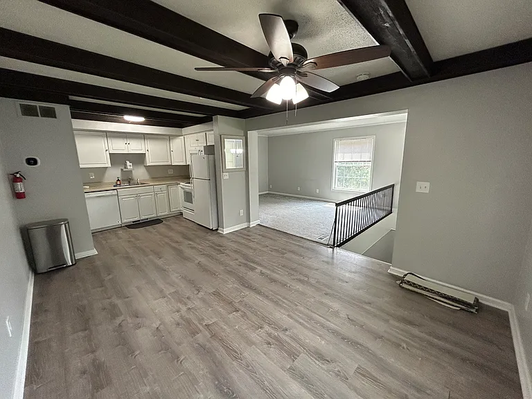 kitchen and dining room