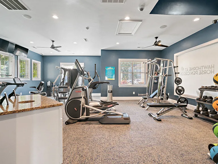Fitness Center at Hawthorne at Horse Pen Creek
