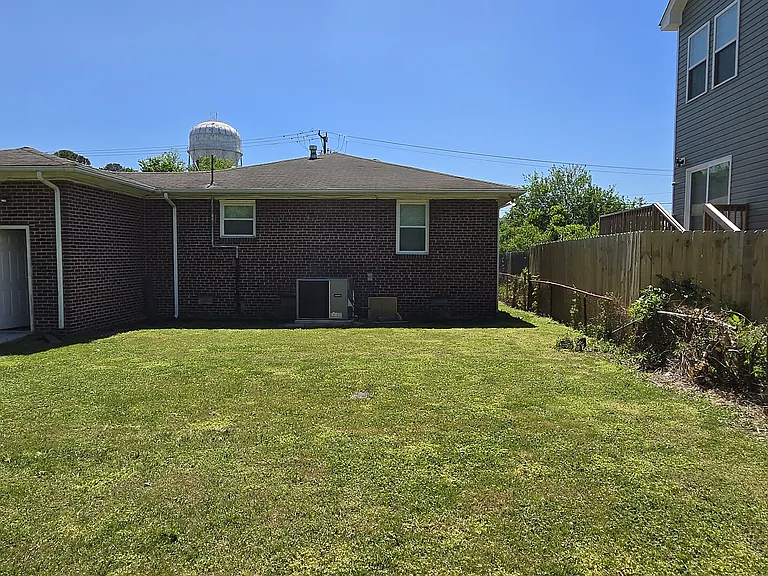 Large backyard