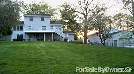 Back of house and garages