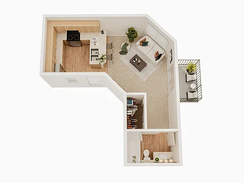 Floor plan Studio SM