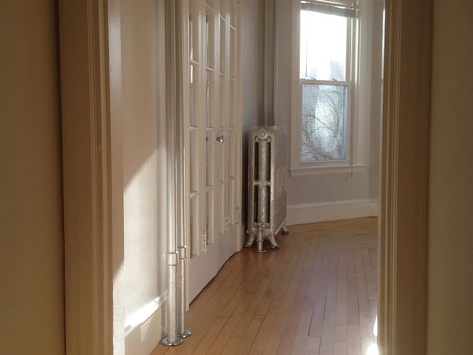 Front Door Foyer into Double Living Room