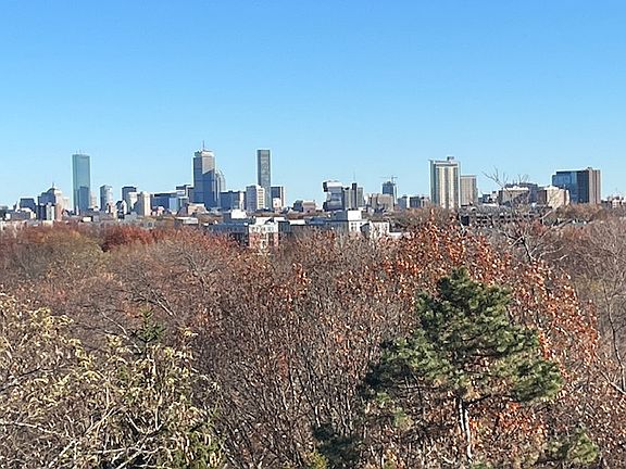 Boston Skyline from Living Room