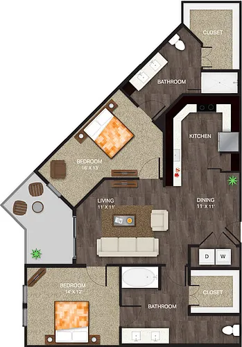 Floor plan B6