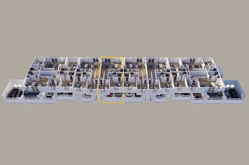 Floor plan Upper - Rear View - 2 Stall