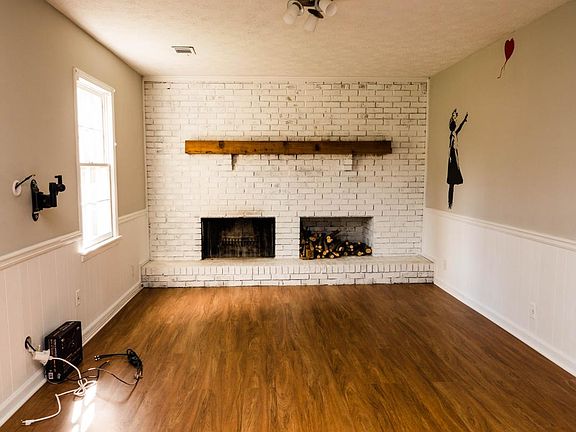 Family room with fireplace