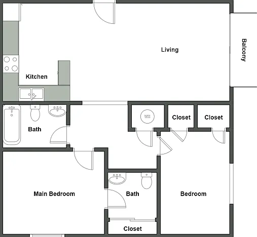 Scotsdale 2 Bedroom, 2 Bathroom Scotsdale 2 Bedroom, 2 Bathroom