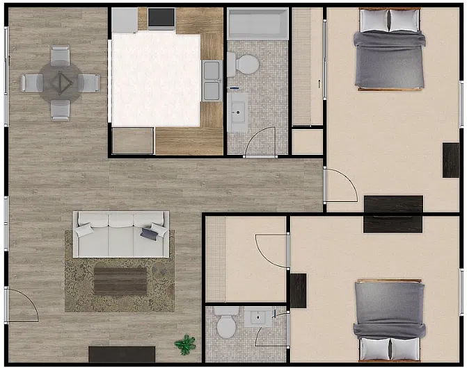 Floor plan 2X1-5