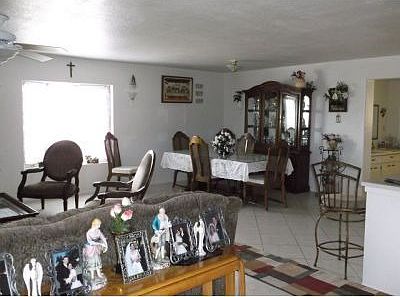 living room and dining room