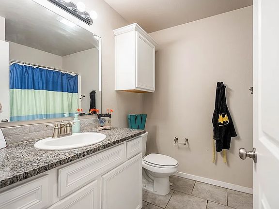 Bathroom with upgraded counters