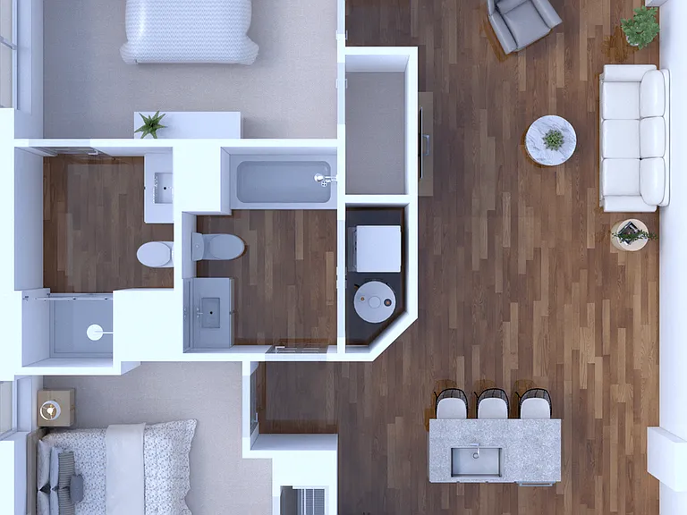 2 Bedroom/2 Bathroom-952 2 Bedroom/2 Bathroom-952