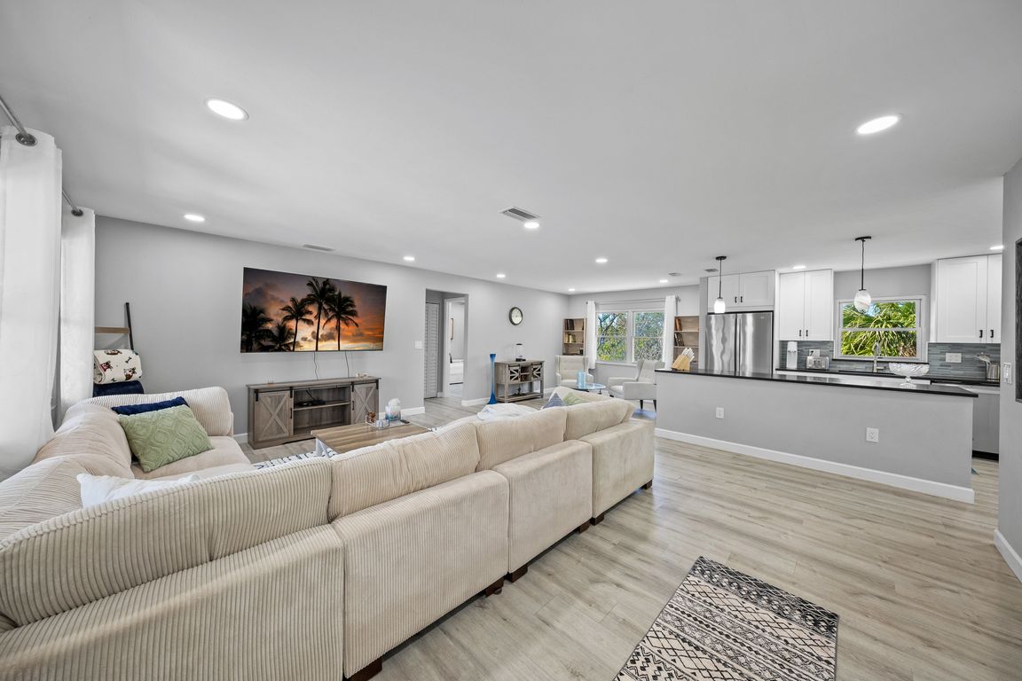 Open concept living.