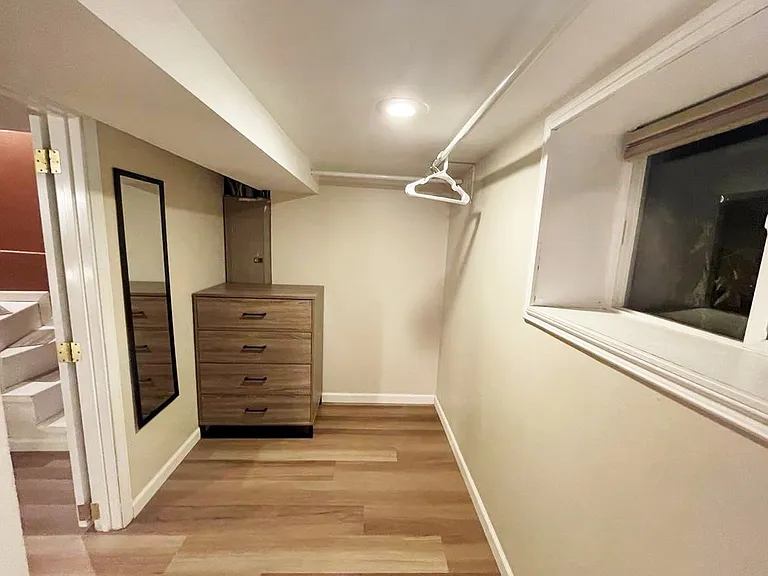 Walk-in closet connected to bedroom #3