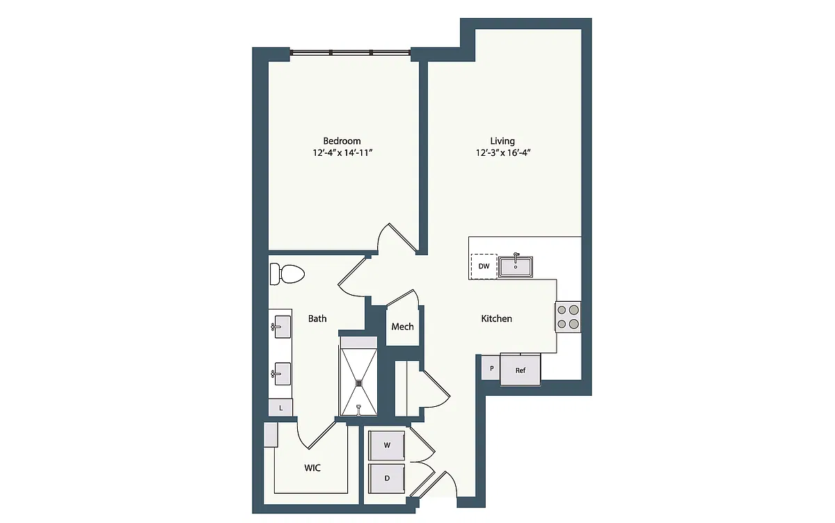 Floor plan 1B3