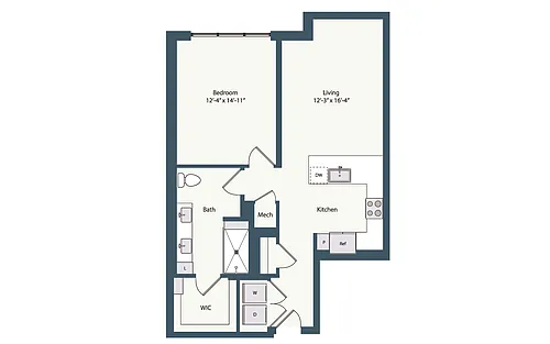 Floor plan 1B3