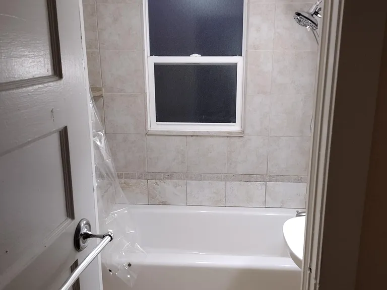 Bathroom frosted window