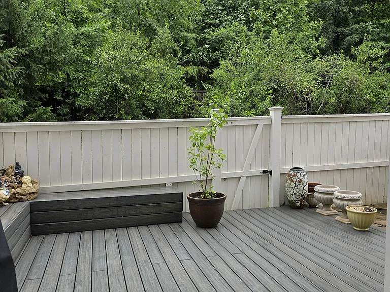 Private back porch